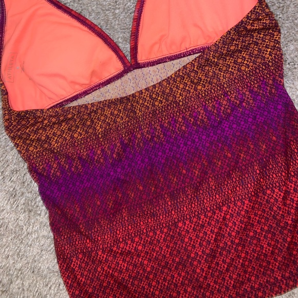 Athleta Red, Purple & Orange Swim CoverUp size M - Picture 8 of 9